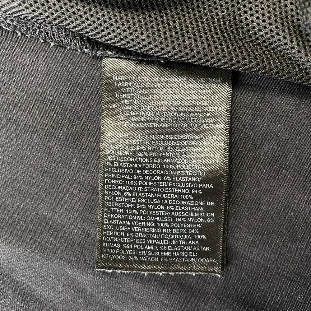 The North Face Men's Black Full Zip Softshell Jacket Stand-Up Collar 2XL